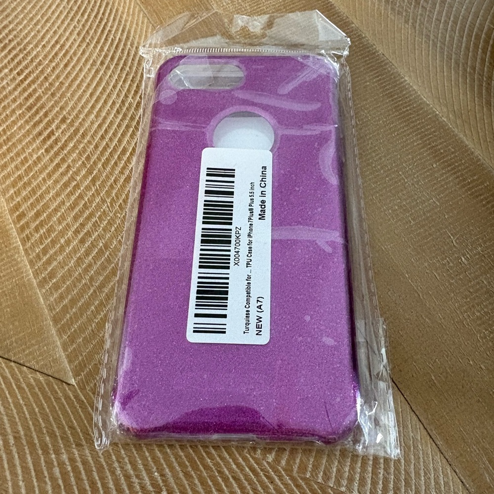 Purple Glitter Phone Case iPhone 7 Plus/8 Plus 5.5”